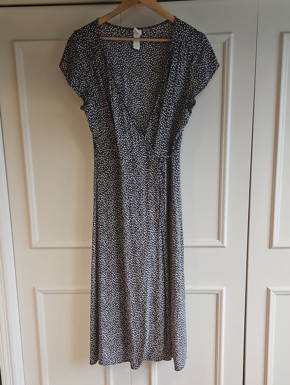 Midi Floral Wrap Dress